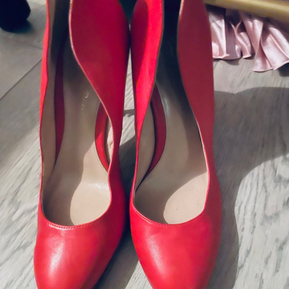 Gianvito Rossi Lipstick Red High Ankle Shoes 37